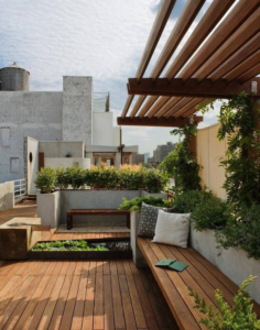 Building a roof garden